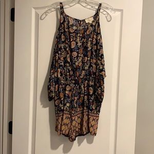 Cold Shoulder Long Sleeve Romper